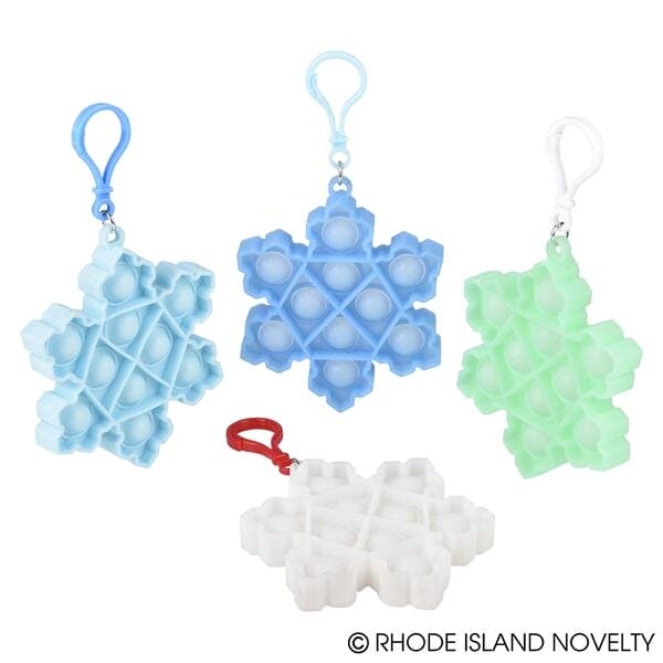 Snowflake Bubble Popper Clip