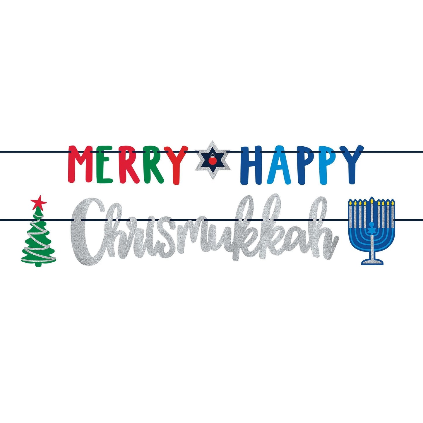 Merry Happy Chrismukkah Banner Kit