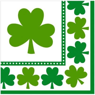 Lucky Shamrocks Luncheon Napkins