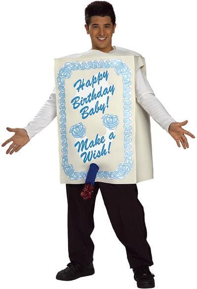 Adult Men's Make a Wish Birthday Cake Costume