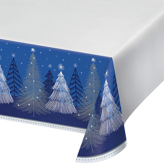 Silver Snow 54 x 102in Table Cover