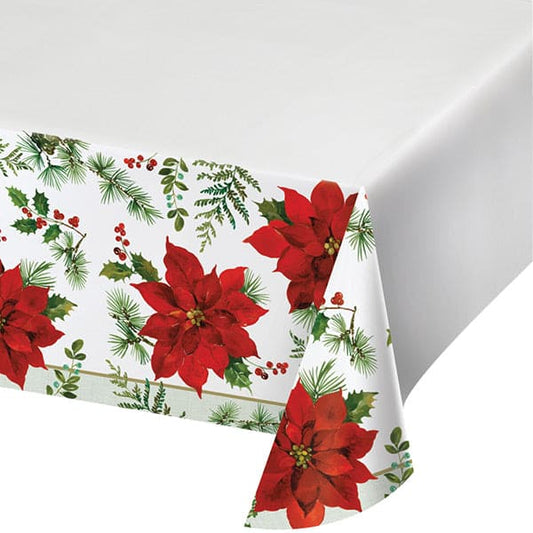 Poinsettia 54 x 102in Table Cover