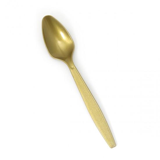 Premierware Heavyweight Gold Plastic Spoons 50ct