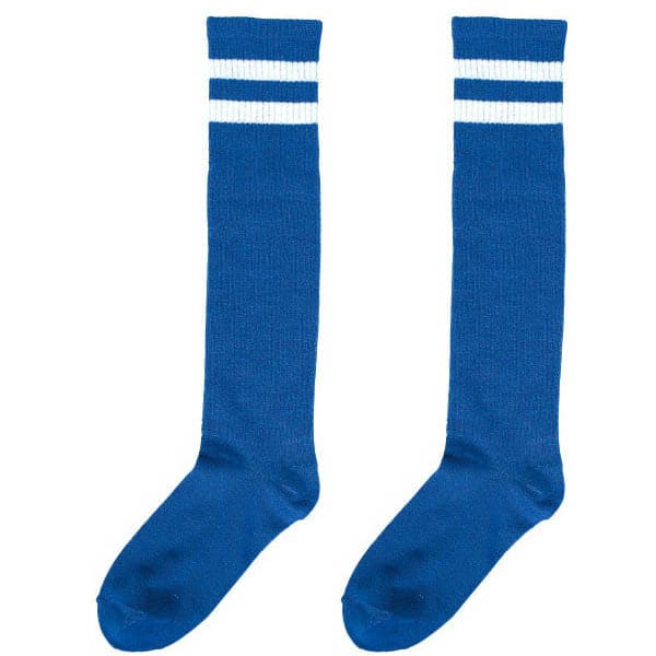 Blue Stripe Knee High Socks