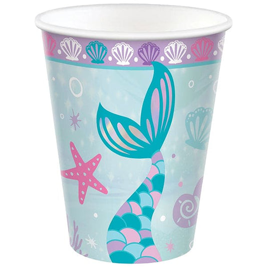 Shimmering Mermaid 9oz Paper Cups 8pcs