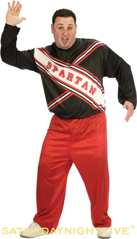 SNL Spartan Cheerleader Men's Plus Size Costume