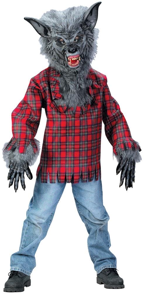 Grey Werewolf Boy's Costume