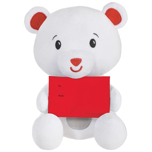 Balloon Weight Plush Bear with Gift Card Holder