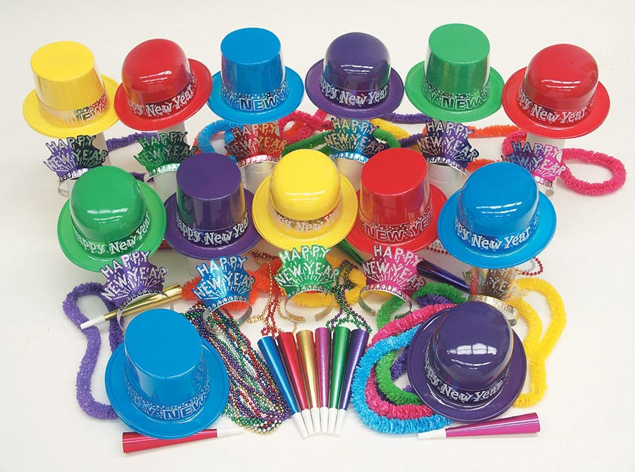 Colorful Showboat New Years Party kit 100 ct.