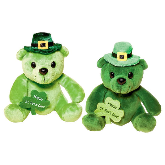 St. Patrick's Day Leprechaun Plush Bear 1ct