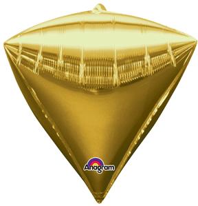 Gold Diamondz UltraShape 17in Metallic Balloon