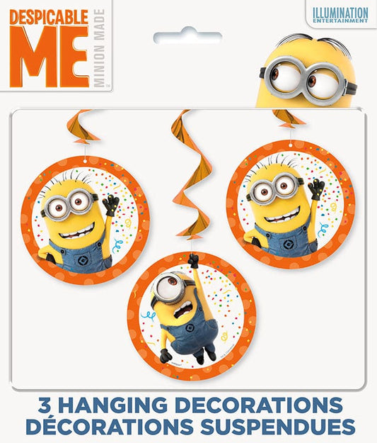 Despicable Me 3 Hanging Swirl Decorations