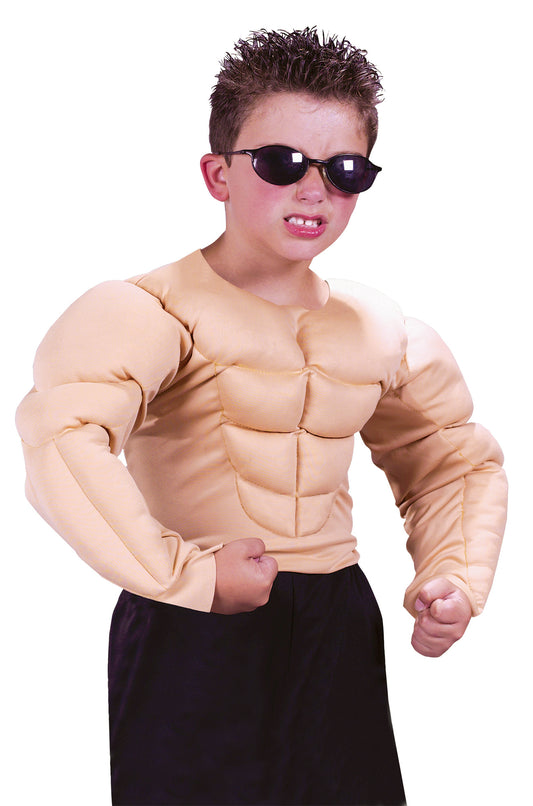 Boy's BodyBuilder Muscle Shirt Costume