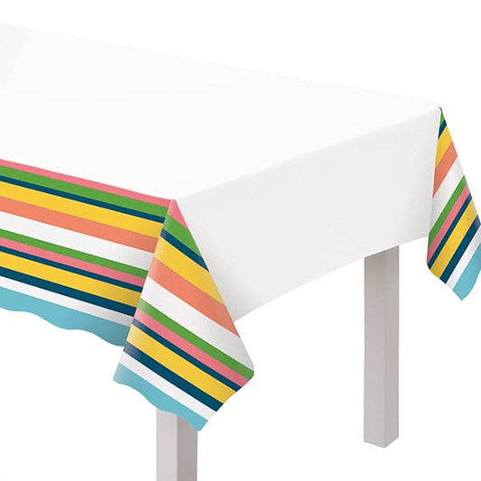 Summer Hues 54 x 102in Plastic Table Cover