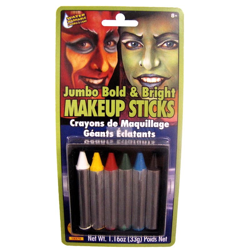 Jumbo Bold & Bright Makeup Stick 6ct