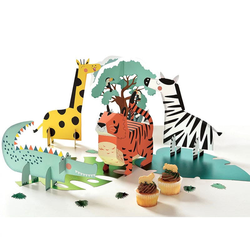 Get Wild Birthday Table Centerpiece Decorating Kit 5 Ct