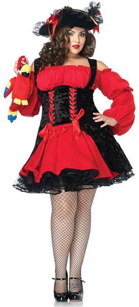 Sexy Vixen Pirate Plus-Size  Wench Adult Costume