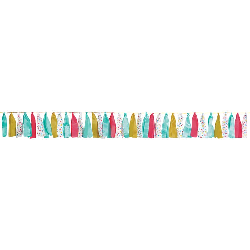 Rainbow Terrazzo Ribbon Garland