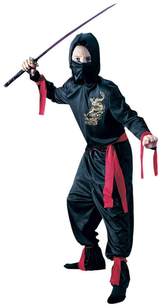 Kid's Black Ninja Boy's Costume