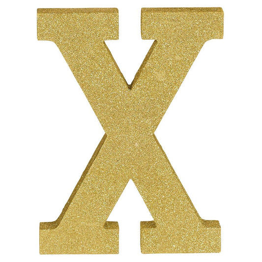 Letter X Glitter