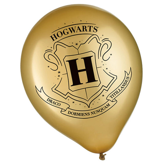 Harry Potter Hogwarts 12in United Latex Balloons 6 Ct