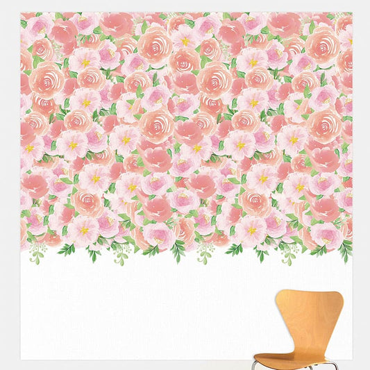 Floral Baby Canvas 62in x 65in Backdrop