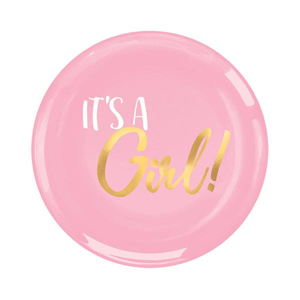It's Girl 7.5in Coupe  Luncheon Plastic Plates