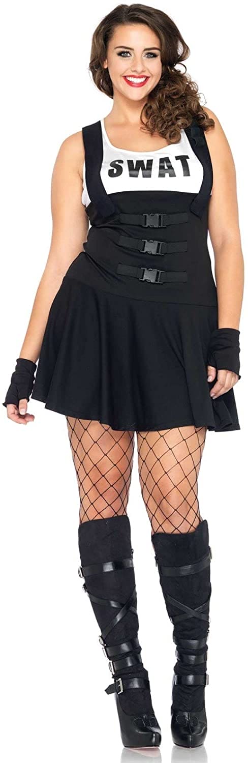 Sexy Sultry Swat Officer Adult Full Figure Costume