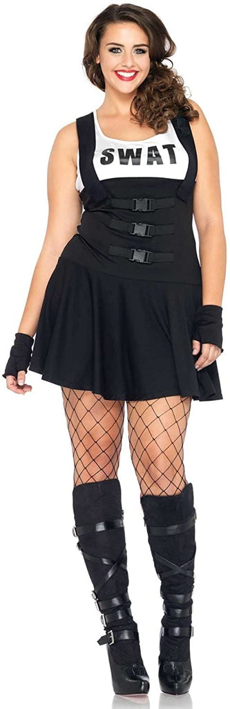 Sexy Sultry Swat Officer Adult Full Figure Costume Party Depot Store 5323