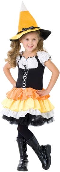 Candy Corn Witch Child Costume