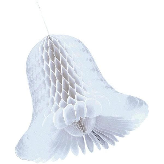 Medium White Bridal Honeycomb Bells