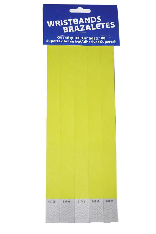 Yellow Glow Wristbands - 100ct