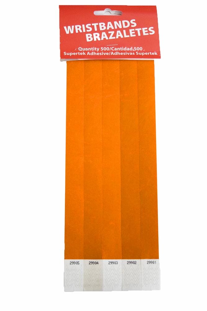 Orange Wristbands - 500ct