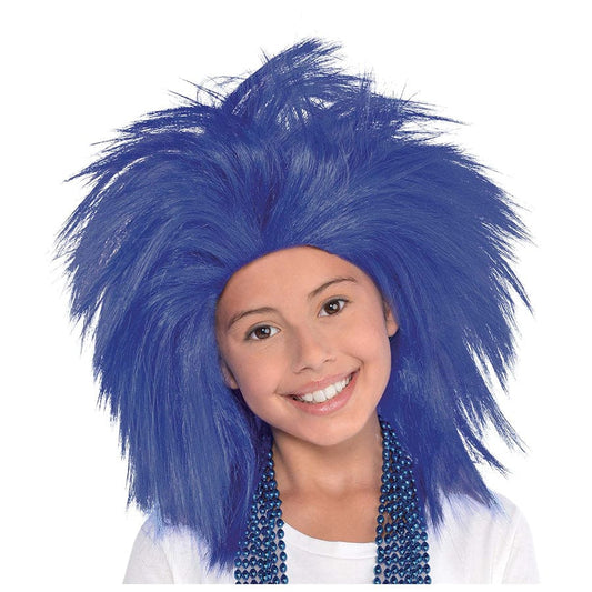 Blue Crazy and Wild Wig