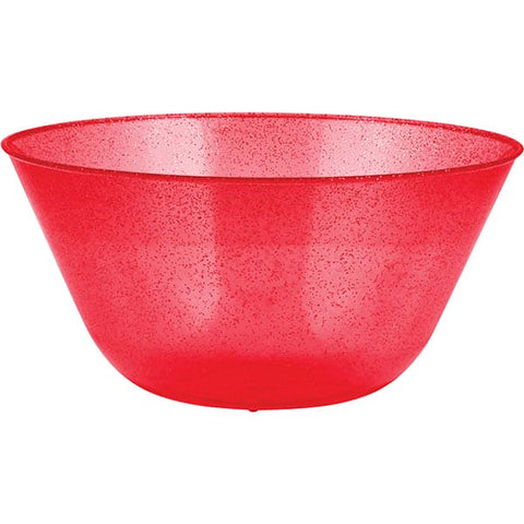 Glitter Red 11in Bowl
