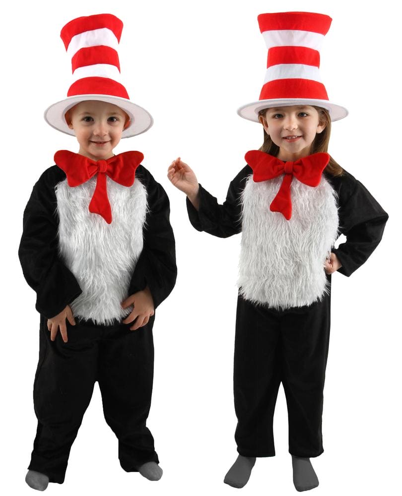 Deluxe Cat in the Hat Child Costume - Party Depot Store