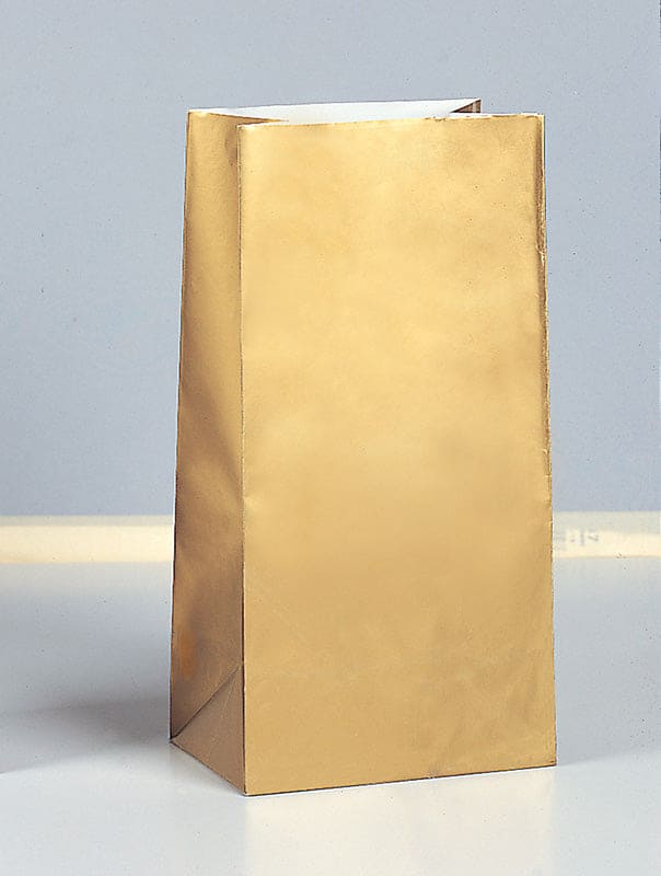 Paper Party Bags Gold