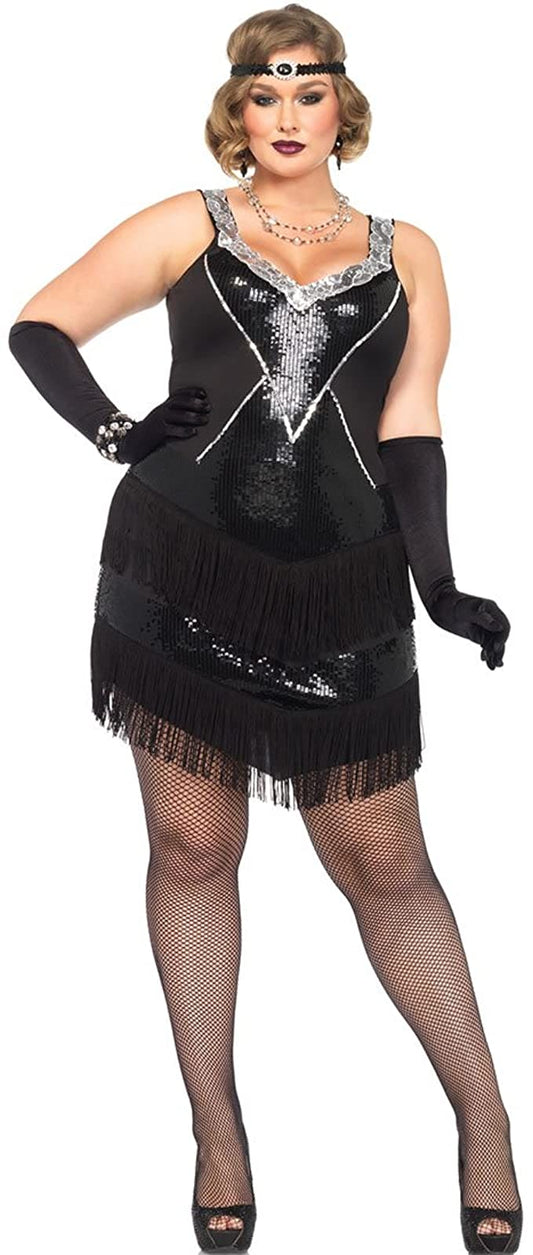 Full Figured Glamour Flapper Adult Costumes