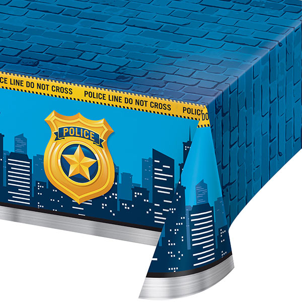 Police Party 54 x 102in Plastic Table Cover