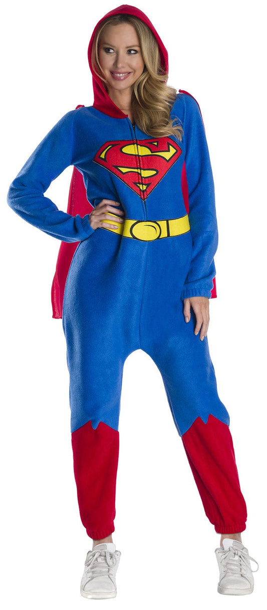 Super Woman Comfywear One Piece Jumpsuit Costume