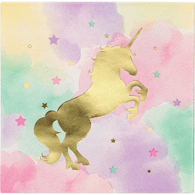 Unicorn Sparkle Luncheon Napkins 16 Ct