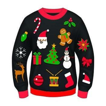 Adult Plush Everything Christmas Adult Sweater