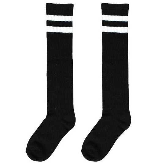 Black Stripe Knee High Socks
