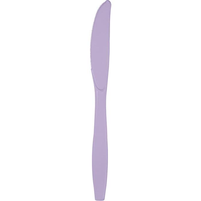 Luscious Lavender Premium Plastic Knives (24pc)