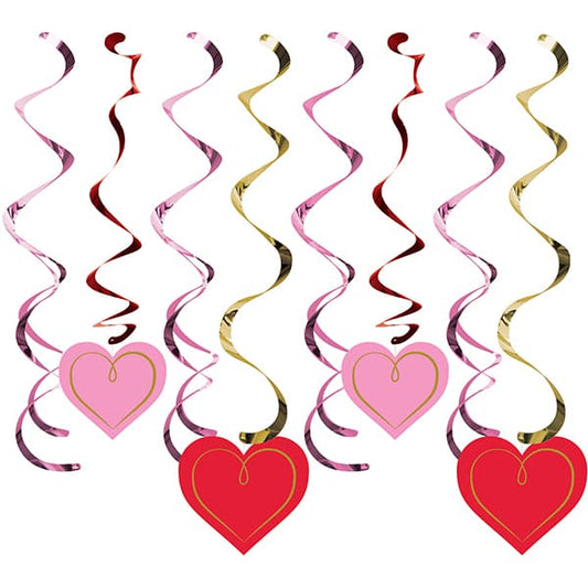 Valentine Hearts Dizzy Danglers