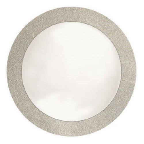 Silver Glitz Round Paper Placemats 8 Ct