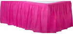 Bright Pink 14ft x 29in  Plastic Table Skirt
