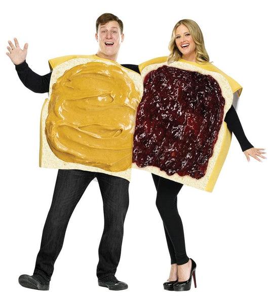 Peanut Butter & Jelly Adult Couples Costume
