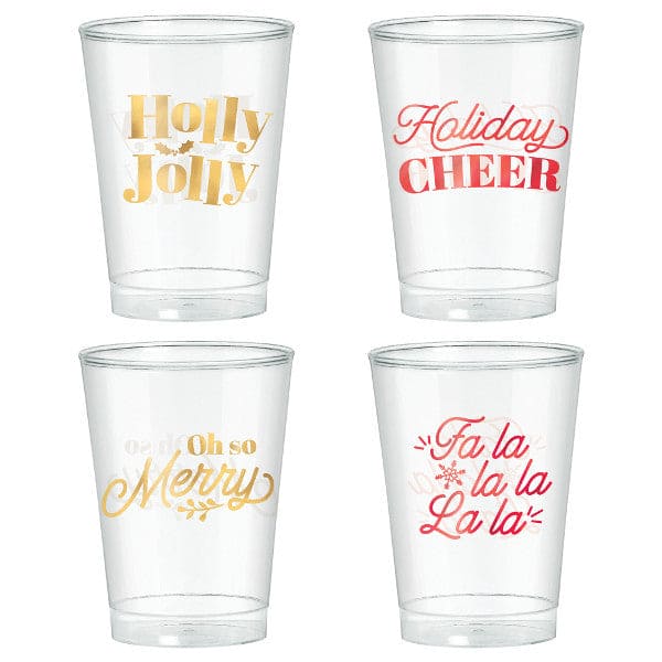 Christmas Plastic 10oz Tumblers 20ct