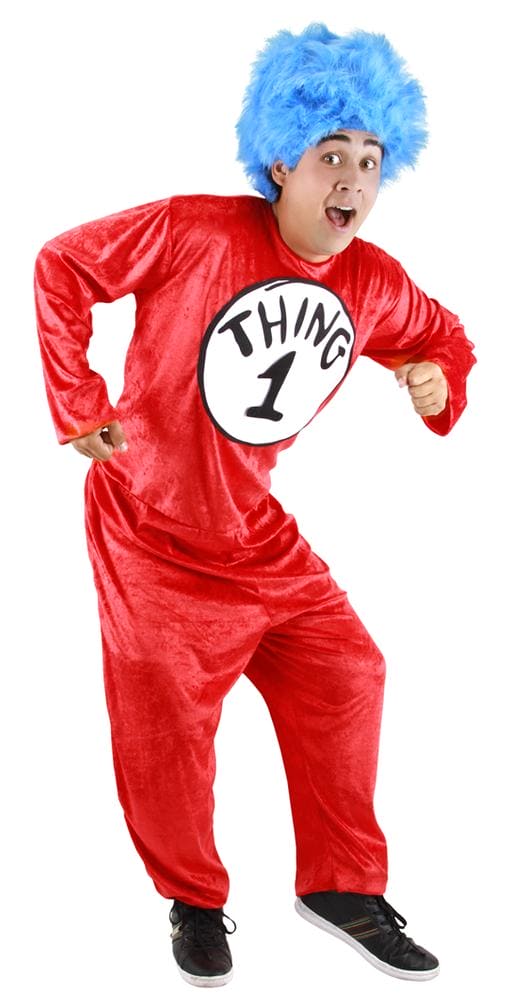 Dr Seuss Thing 1/2 Adult Costume